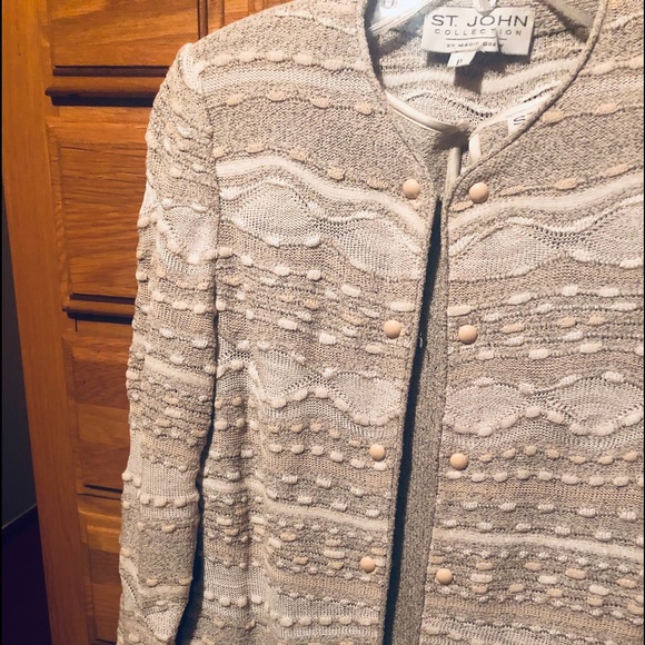 St. John Knit 2-Piece Jacket and Dress Set. - Picture 3 of 6